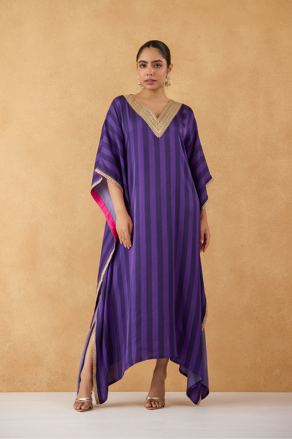 Purple Stripe Kaftan